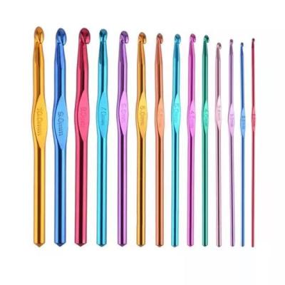 China Aluminum a variety of types of aluminum hooks crochet knitting needles for knitting for sale