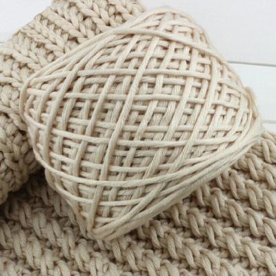 China Factory outlet dyed 4 mm scarf yarn 16 ply acrylic yarn fancy yarn for hand knitting for sale