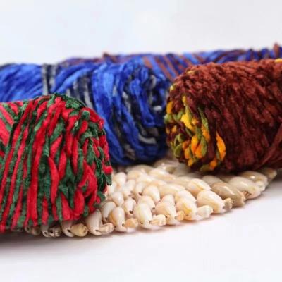 China Dyed Chinese Manufacturers Sell Yarn Chunky Chenille Color Yarn Velvet Yarn For DIY for sale