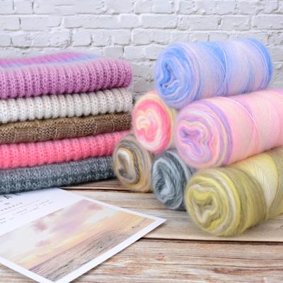 China Viable Wholesale China Fancy Hand Knitting Yarn Gradient Dyed Yarn Fancy Blended Yarn For Weaving for sale