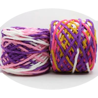 China Hand knitting factory direct sale wool yarn raw polyester yarns for hand knitting for sale