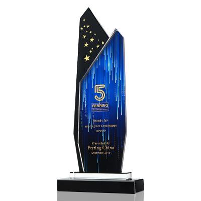 China China New Arrival Custom K9 Crystal Color Crystal Trophy Satisfied High Standard Is Rich Business Gift Crystal Glass Trophy for sale