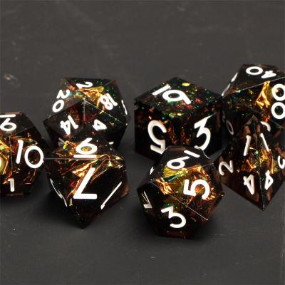 China New product hot sale Dnd dice resin transparent Dnd dice role-playing dice set, used in Dungeons and Dragons PRG game 800 resin dice for sale