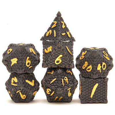 China China Dnd Supplier Wholesale Game Fish Scale Die Cut Card Games Set Dice Set for sale