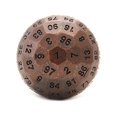 China China Wholesale Supplier Custom Solid Metal D100 Dies Set Dungeons And Dragons Dies 50mm for sale