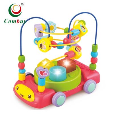 China Intelligent Wire Maze Toy Baby Car Sound Light Baby Car Wire Bead Maze Toy for sale