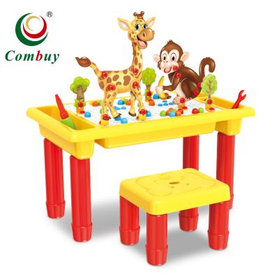 China Non-Toxic Tool Set Animals Blocks Tables Chairs Kids 3D Puzzle for sale