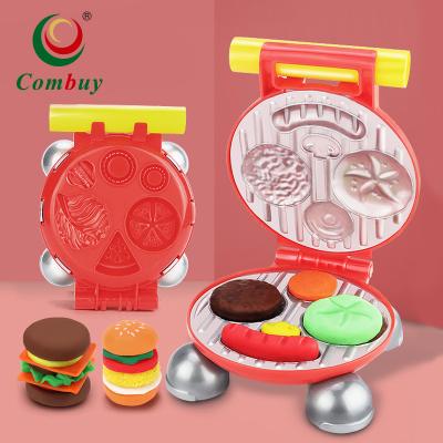 China Smart Hamburger DIY Food Play Dough Clay Set Tools Kids 30.00*8.00*23.00CM for sale