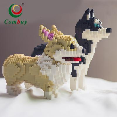 China Building Toy Dog Assembly Model Nano Building Many Kinds Of Mini Puppy Blocks for sale