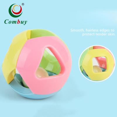 China Baby Toy Play Sake Musical Funny Toy Bun Rattle Plastic Ball For Sale for sale