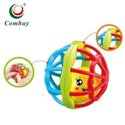 China Bath Toy Baby Soft Play Toys Soft Plastic Silicone Teether Ball for sale