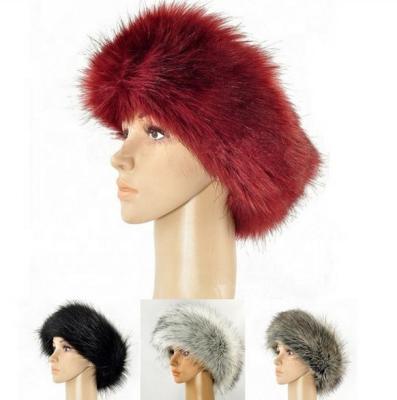 China Fashion COMMON Thick Blank Hat Faux Fur Winter Hat Warm Women Made Fox Fur Beanie for sale