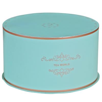 China Recyclable Custom Design Rectangular Round Square Tea Gift Boxes Packaging Boxes Case for sale