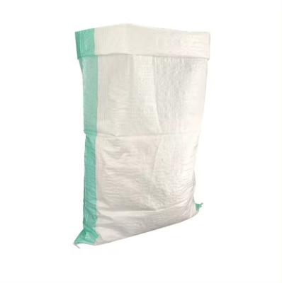 China Recyclable Customizable 50KG PP Woven Bag White Charcoal Bag Sack For Packaging Bags for sale