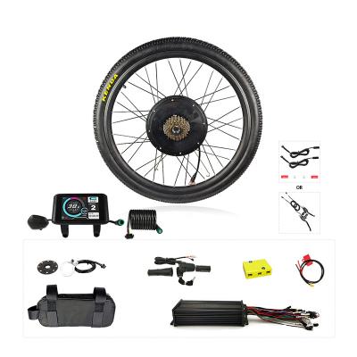 China 72V 2000W Electric bicycle ebike conversion kits 72V 45A sine wave controller UKC1 display V6L YES PAS colorful for sale