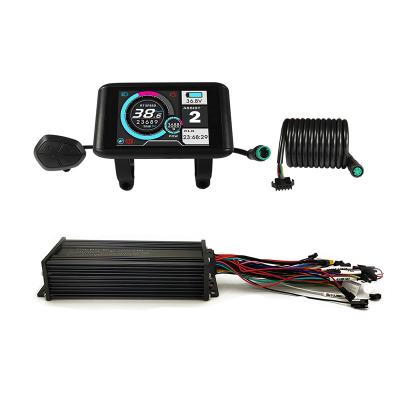 China 36V 48V 52V 1000W-1500W 35A 3 mode sine wave ebike controller with hall or non-hall LCD display colorful motor 212x86.5x48.5mm for sale