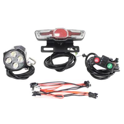 China SM Plug eBike Controller 24V 36V 48V 60V WD05D eBike Controller 24V 36V 48V 60V eBike LED Light Kits Headlight Rear Lamp Brake and Turn Indicator Horn for sale