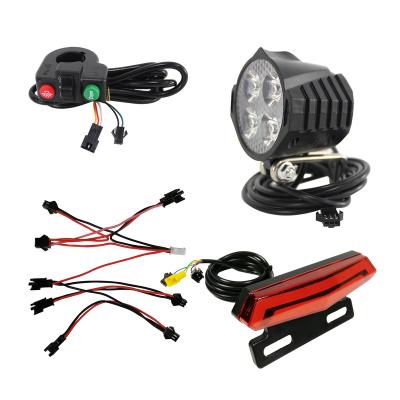 China WD07C Voltage Electric Bicycle Headlight eBike Controller 24V 36V 48V 60V eBike SM Plug Universal LED Turn Signal Rear Lights Rear Lights for sale