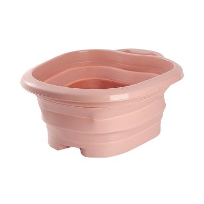 China New Style Folding Roller Foot Bath Bucket Travel Portable Foot Bath Convenient Foot Tub For Home Use for sale