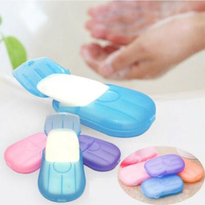 China Portable Hand Portable Disposable Toiletry Tablet Travel Base Carry Soap Paper Cleaning Clean Wash Barbecue for sale