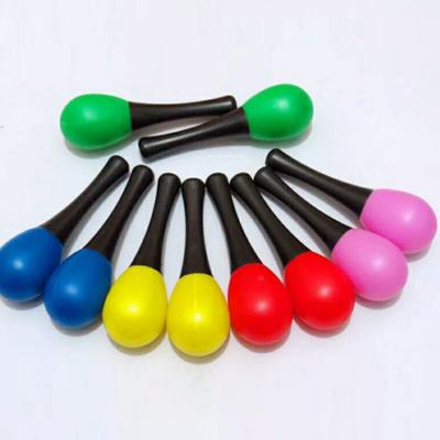 China Portable Wooden/Plastic Percussion Musical Instruments Toys Mini Plastic Egg Maracas For Baby for sale