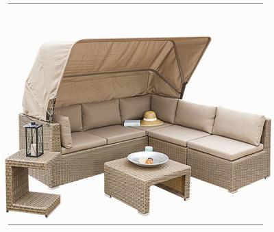 China Outdoor Rattan Sofa Outdoor New Villa Rattan Sofa Set Garden Furniture Leisure Time Balcony Garden Furniture for sale