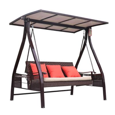 China Strong Outdoor Rattan Chair Hammock Swing Rattan Balcony Chair Swing Balcony Garden Seat Swing Chairs for sale