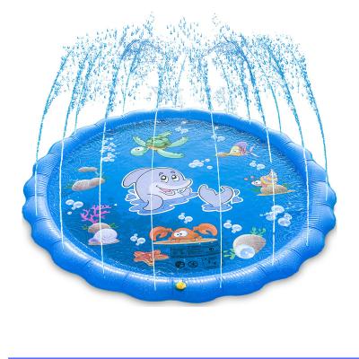 China Water Spray Toys 170cm Summer Play Baby Sprinkler Inflatable Toy Pads Water Games Kids Outdoor Inflatable Splash Pad for sale