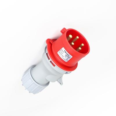 China high quality IP44 5P 400V 32A three phase waterproof industrial socket FB-025 for sale