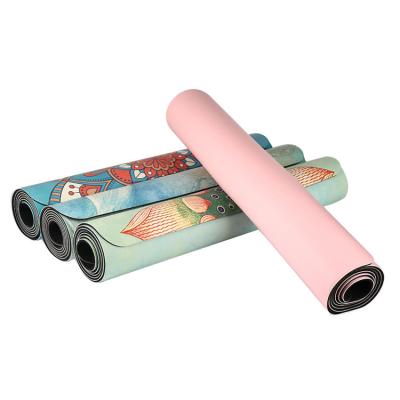 China Premium Quality Manufacturer Eco Breathable Anti Slip Fitness PU Yoga Mat Bulk Non-Slip Printing Roll Eco Breathable Anti Slip Mat for sale