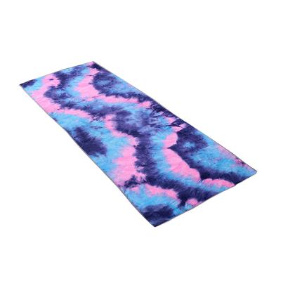 China Lightweight Quick Dry Absorbent Luxurious Logo Non Slip Grippy Yoga Mat Towel Compressed New Design Microfiber Sports Towel for sale