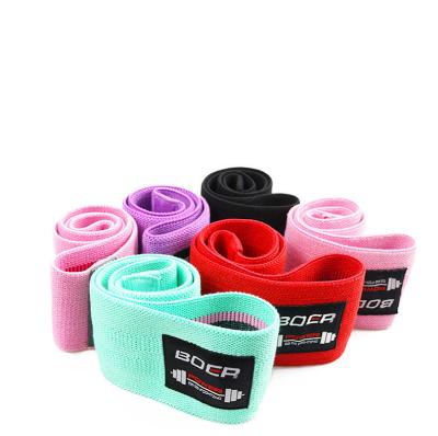 China Exercse Cotton Absorbent Cotton Absorbent Private Labeling Adjustable Elastic Bands Comfortable Quick Dry Soft Eco-friendly Non-Toxic Hip Resistance Bands for sale