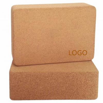 China Cork Blocks Natural Eco Friendly Absorbent Custom Wholesale Private Label Wood Yoga Block Comfortable Eco-Friendly Non-Toxic Printing Large for sale