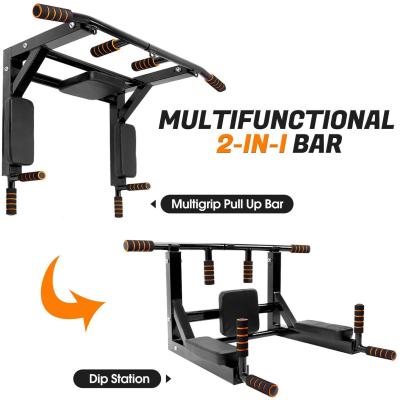 China Home Use Patented Multifunctional Home Chin Up Pull Up Bar Wall Mounted Gym Workout Machine for sale