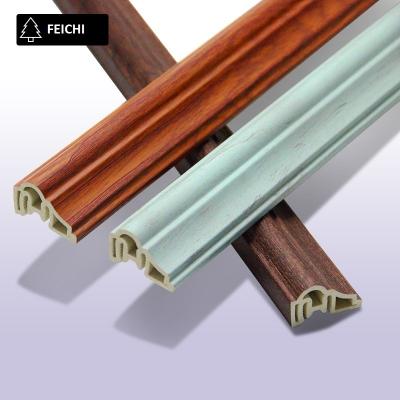 China Waterproof High Quality Easy Installation PVC Crown Molding Line For Home Interior Decoration for sale