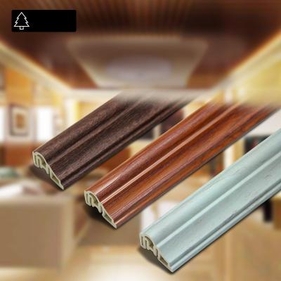 China Waterproof PVC Decoration Line Use For Door And Window Chassis WPC Decoration Molding Line for sale