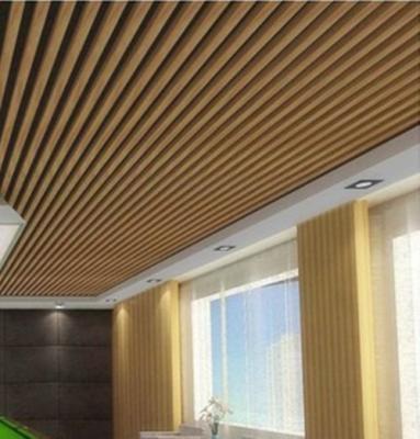 China Selling pvc cornice modern design artistic faux wood faux lath plastic wpc plastic composite ceilings cornice for sale