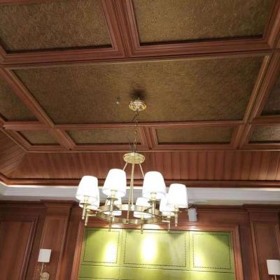 China Wood plastic composite ceilings wpc wall ceiling low price pvc sheet art decoration material home for sale