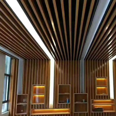 China Wood plastic composite ceilings wpc wall ceiling low price pvc sheet art decoration material home for sale