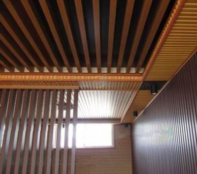 China Artistic wpc ceilings environmental hollow building formwork wood paneling for walls pvc wood false ceiling for sale