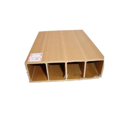 China Artistic Indoor Ceilings FEICHI Partition Easy Install WPC/PVC Wall Panel Square Cavity Timber Tube for sale