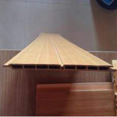 China Artistic Ceilings Fireproof Eco-Wood WPC Embossed Wood Grain Ceiling Wall Panel For Bedroom for sale