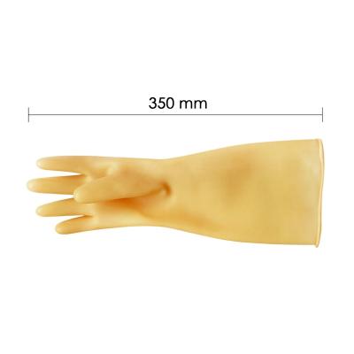 China Comfortable Natural Rubber Gloves Color 70-100g Milky Color Latex Gloves Washing Gloves for sale