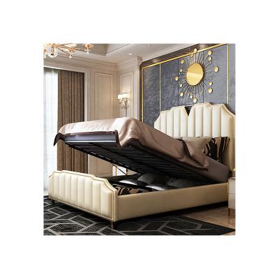 China Appearance Adjustable Classical Exquisite Bedroom Family Living Double Bed (The Other) for sale