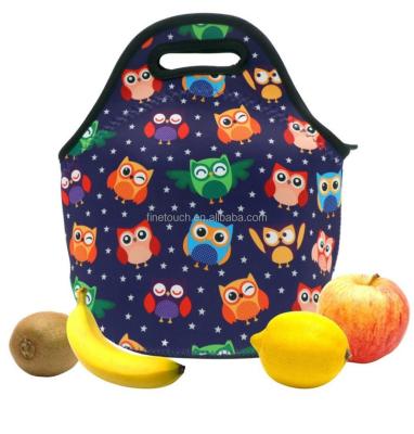 China Promotional Neoprene Printed Food Picnic Bag Lunch Carry Bag for sale