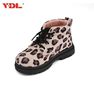 China Hot Sale Kids Flannel Boots Fashion Boys And Girls Same Style Leopard Print Boots OEM ODM à venda