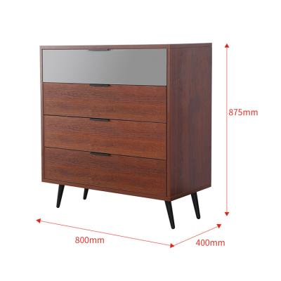 China (Other)Wholesale Price Modern Designs Modular Storage Cabinet Floor 4 Drawers Adjustable Wooden Chest for sale