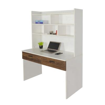 China (Size) Adjustable Concise Style Matt White With Two Drawers Household Furniture For Living Room Office PC Desk for sale