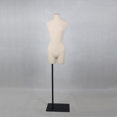 China Adjustable Dummy Tailor Hard Female Mannequin Half Body Foam Bust Torso For Sewing for sale