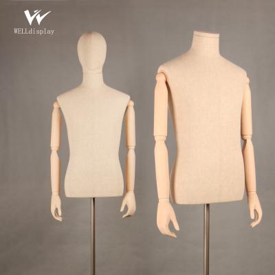 China New Wholesale Male Stand Suit Form Dummy Retail Display Tailor Gym Mocks Mannequin With Egg Head With Tripod Stand For Clothes for sale